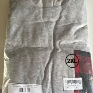 Red Plaid Christmas Jammies Two Piece Set B37